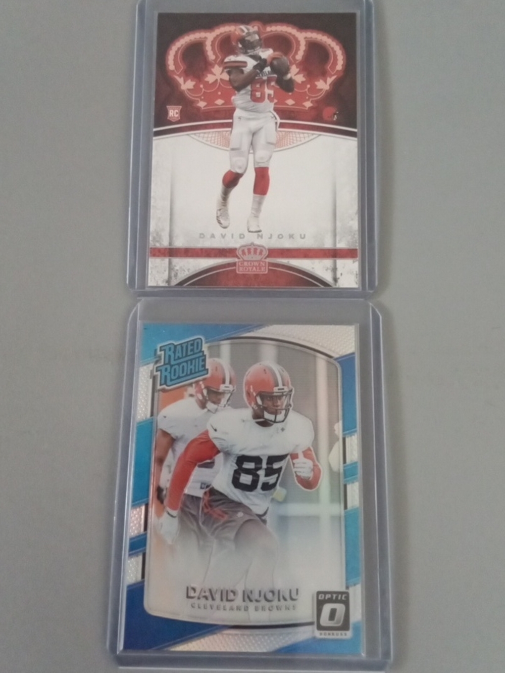 Panini David Njoku Rookie Card Lot - Red & Blue Accents